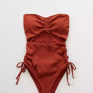 Burnt Orange one piece swimsuit